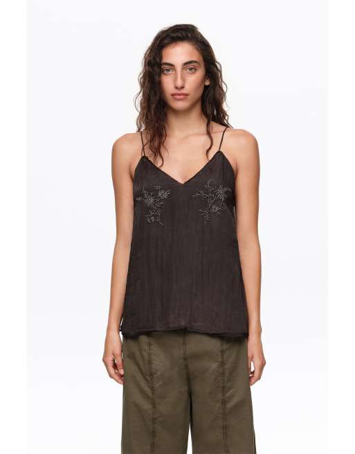 Bimba Y Lola top dal taglio dritto con strass nero, 1 di 6