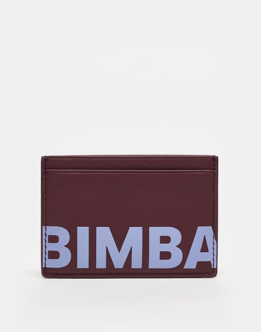 BIMBA Y LOLA – Vinröd korthållare med logga
