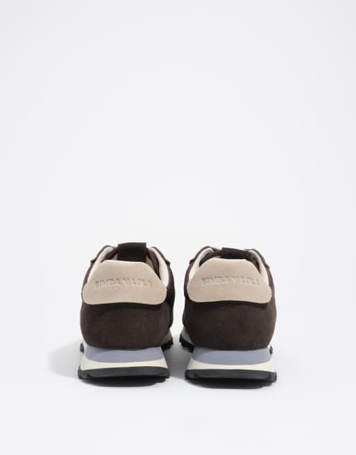 Bimba Y Lola zapatillas retro en marrón oscuro, 3 de 6