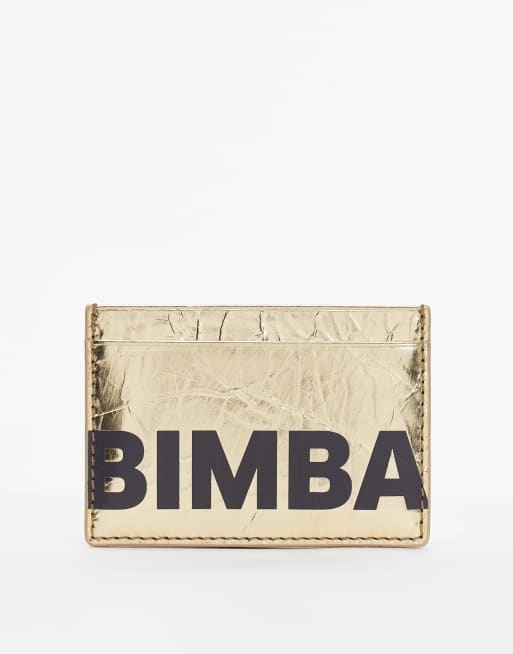 Bimba y Lola – Złote etui na karty z logo