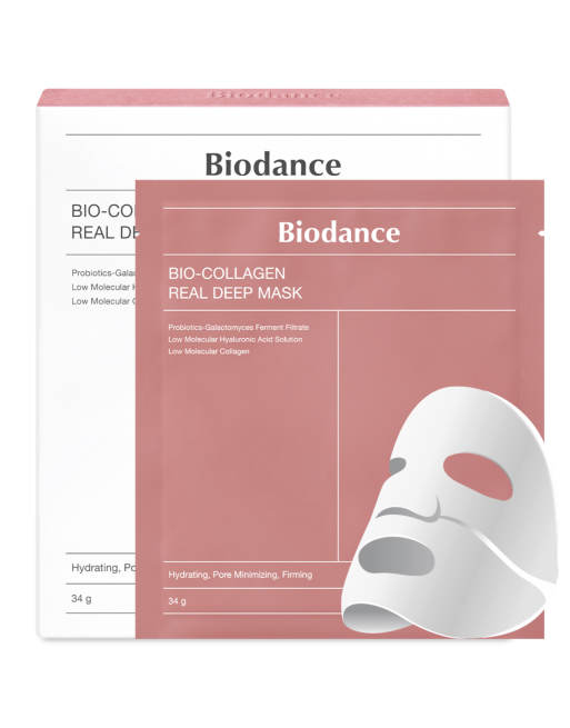 BIODANCE - Collagen-Real Deep Mask Box - Lot de 4 masques en tissu, 4 de 4