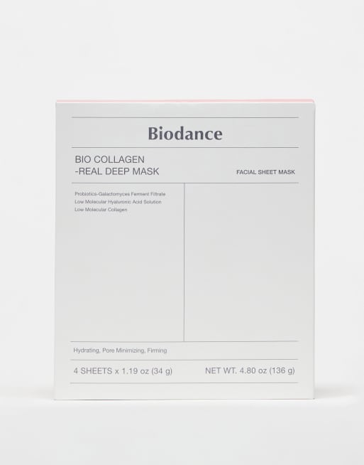 BIODANCE - Collagen-Real Deep Mask Box - Lot de 4 masques en tissu