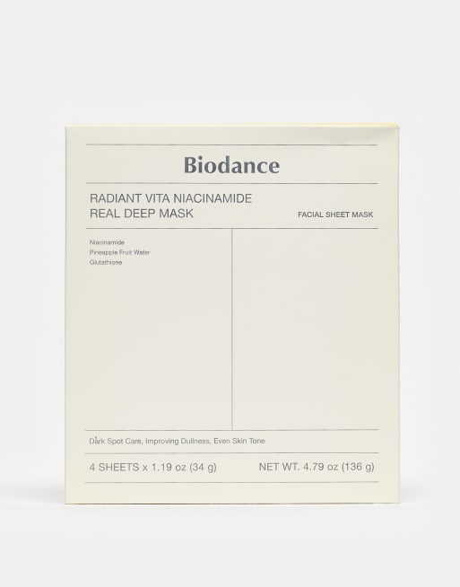 BIODANCE - Radiant Vita Niacinamide Real Deep Mask - 4 stk.