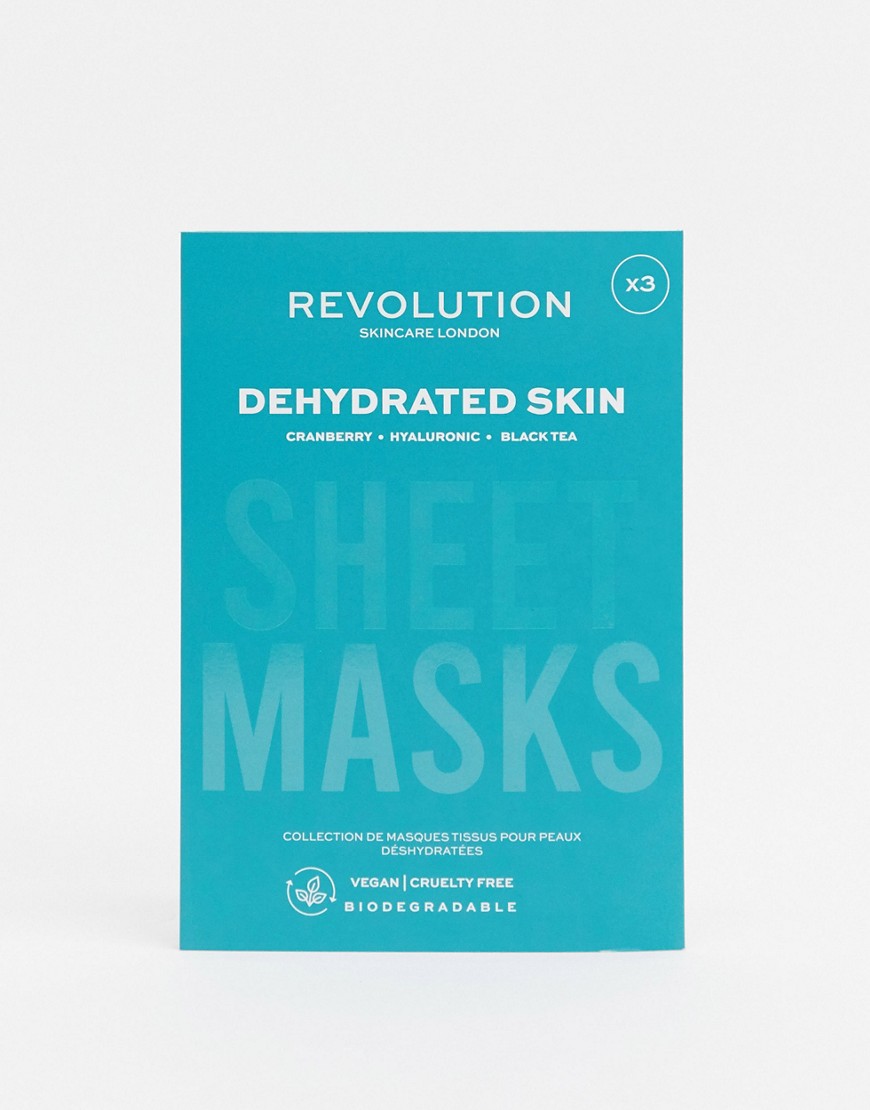 фото Биоразлагаемая тканевая маска для обезвоженной кожи revolution skincare-бесцветный