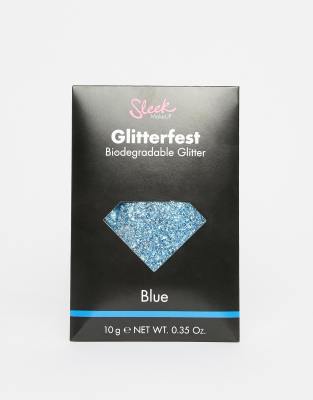 фото Биоразлагаемые блестки sleek makeup glitterfest - синий