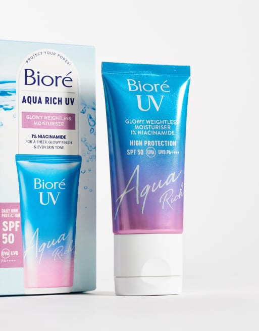 Biore Aqua Rich UV Glowy Weightless Moisturiser SPF50 50ml, 4 of 4