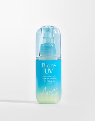 Japanese Beauty Biore Aqua Rich Uv Invisible Face Mist Spf50 60ml-no Color In Transparent