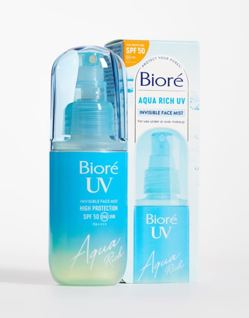 Biore Aqua Rich UV Invisible Face Mist SPF50 60ml, 4 of 4