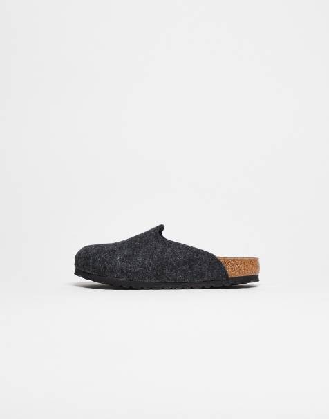 Birkenstock - Amsterdam - Pantofole da casa unisex color antracite - view 1