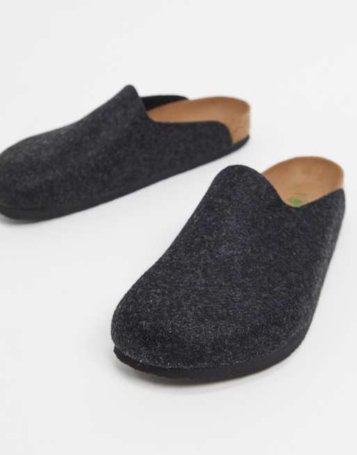 Birkenstock amsterdam slip on clogs anthracite ASOS