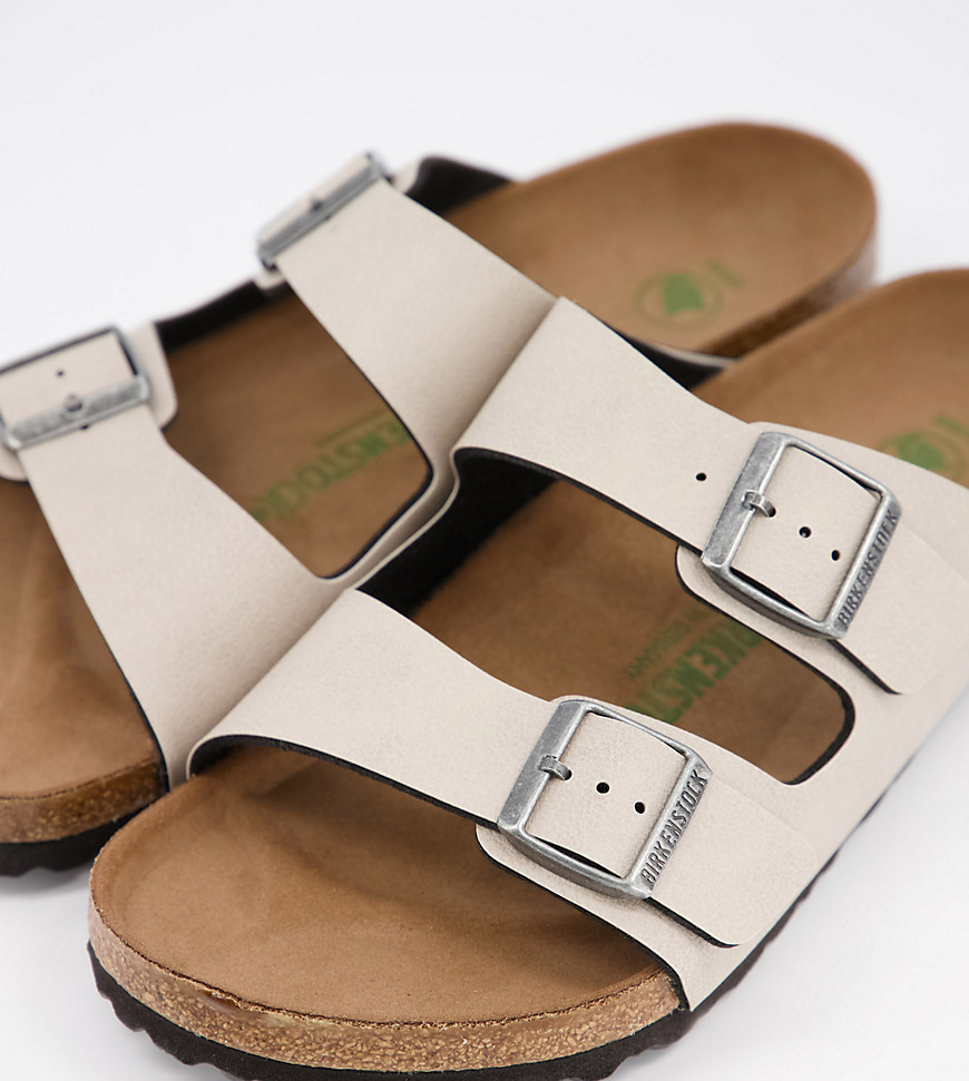 Birkenstock - Arizona - Beige sandaler i vegansk materiale-Neutral