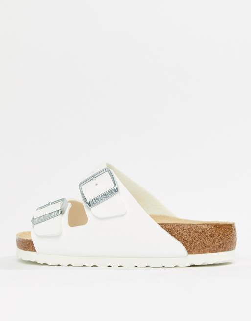 Birkenstock – Arizona – Białe płaskie sandały, 2 z 4