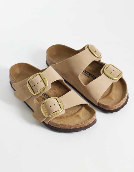 Birkenstock Arizona Big Buckle leather sandals in sandcastle, 2 of 4