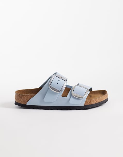 Birkenstock – Arizona Big Buckle – Ledersandalen in Babyblau - view 1