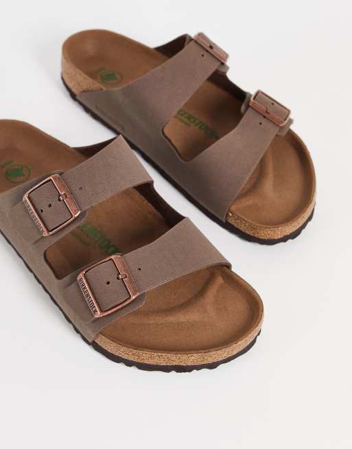 Birkenstock Arizona Birko Flo Vegane Sandalen in Braun ASOS