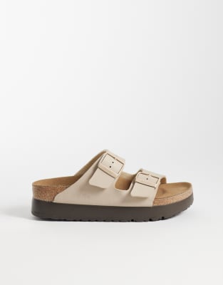 Arizona Birko-Flor Flex - Sandales à plateforme - Château de sable-Neutral 38