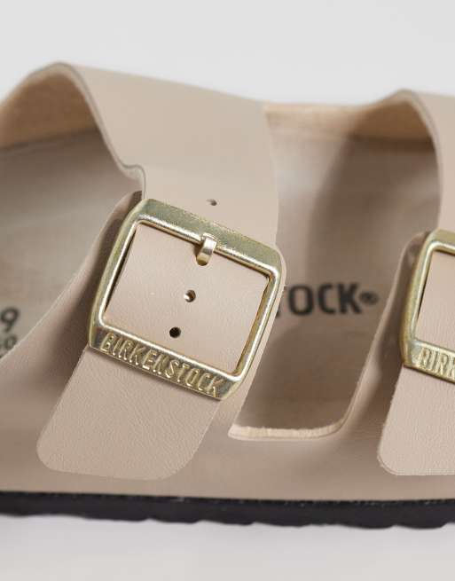 Birkenstock Arizona birko-flor sandal in sandcastle/oyster, 3 of 4