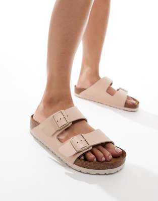 Birkenstock - Arizona - Birko-Flor-Sandalen in Beige mit Unisex-Passform-Neutral