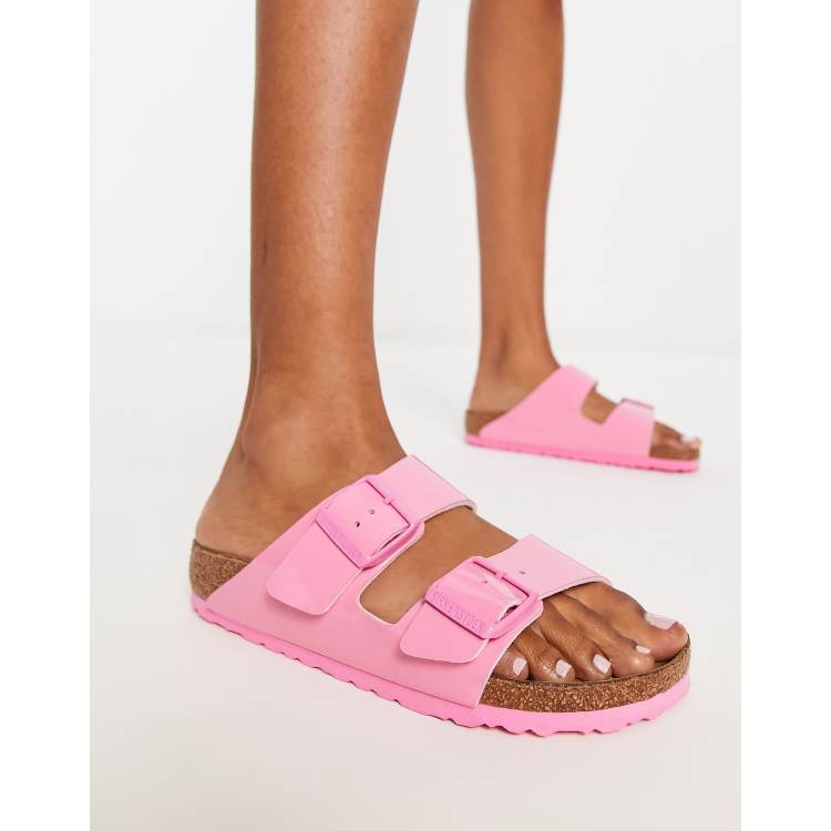 Birkenstock Arizona Birko Flor Sandalen in Bonbonrosa ASOS