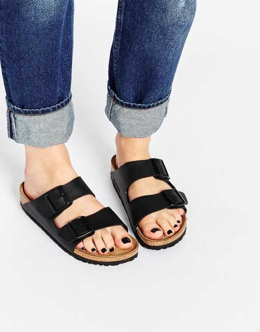 Birkenstock Arizona Birko Flor Sandales pointure troite Noir