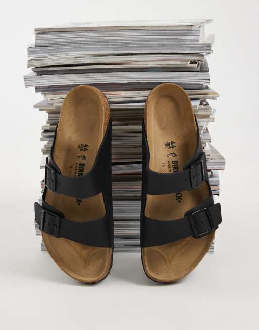 Birkenstock Arizona birko-flor sandals in black, 4 of 4