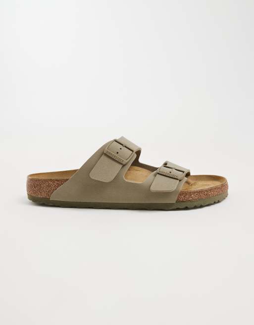 Birkenstock Arizona birko-flor sandals in faded khaki, 2 of 4
