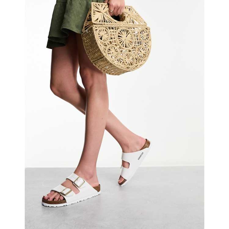 White and best sale gold birkenstocks