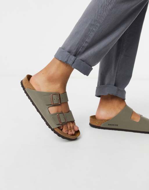 Birkenstock – Arizona – Birko-Flor – Stengrå sandaler
