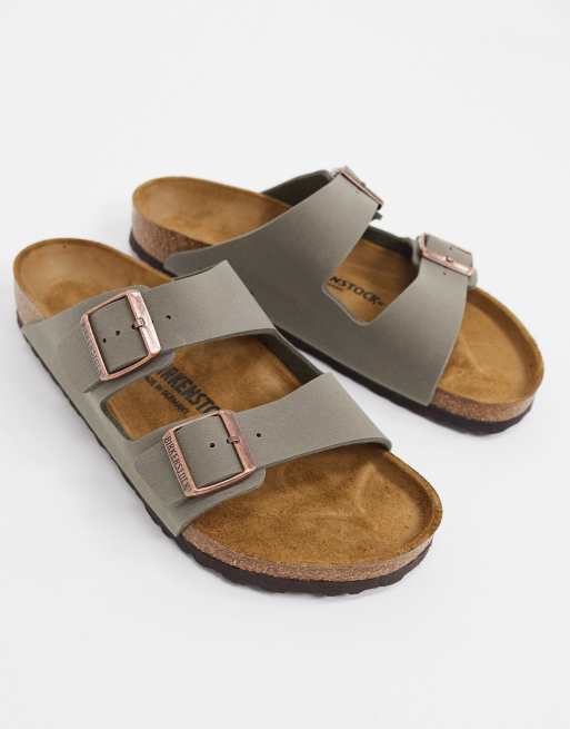 Birkenstock – Arizona – Birko-Flor – Stengrå sandaler, 4 av 4