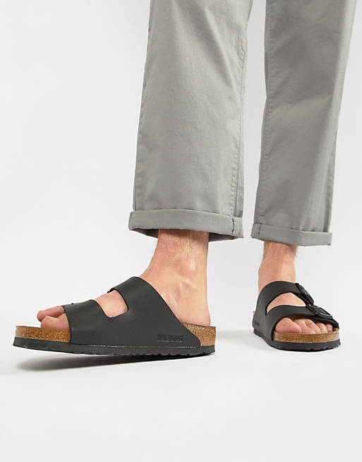 Birkenstock – Arizona Birko-flor – Svarta sandaler