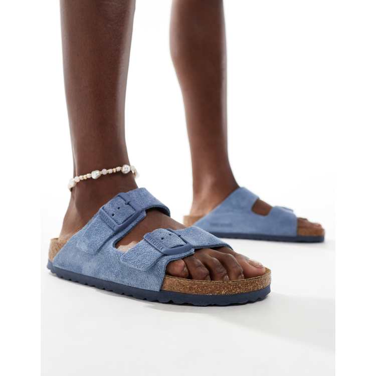 Birkenstock Arizona Bla sandaler i mocka ASOS