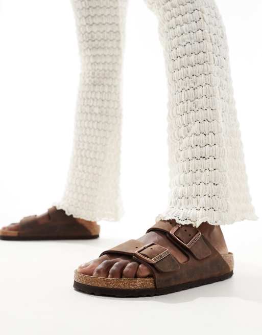 Birkenstock – Arizona – Bruna sandaler i oljat läder, 2 av 4