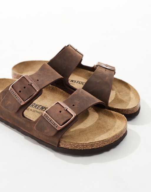 Birkenstock – Arizona – Bruna sandaler i oljat läder, 3 av 4
