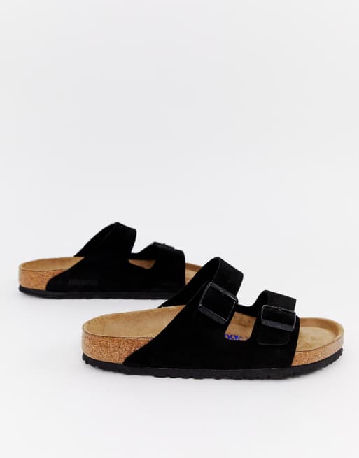 Birkenstock – Arizona – Czarne zamszowe sandały, 2 z 4