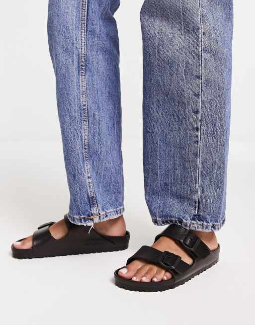 Birkenstock Arizona Eva black flat sandals | ASOS