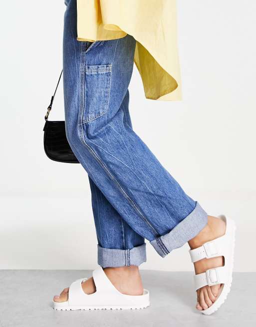 Birkenstock Arizona Eva flat sandals in white ASOS