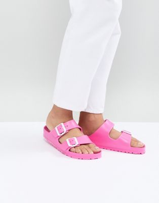 Birkenstock - Arizona Eva - Roze platte sandalen