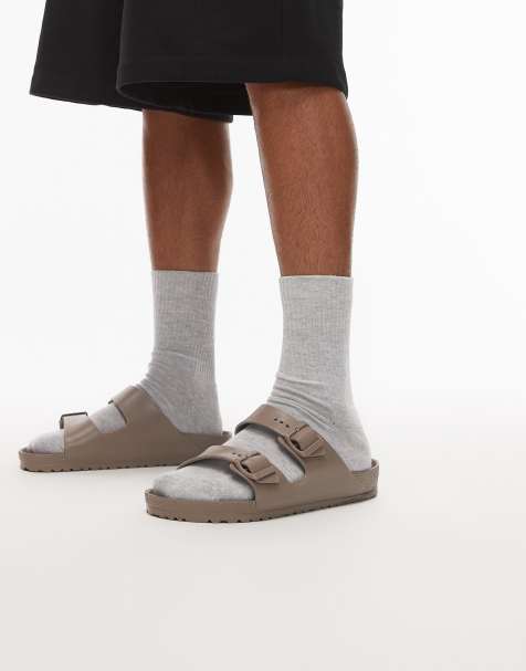 Birkenstock - Arizona - EVA sandalen in grijs taupe - view 1