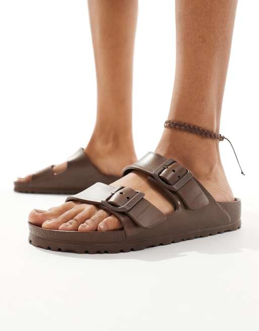Birkenstock Arizona EVA sandals in brown ASOS