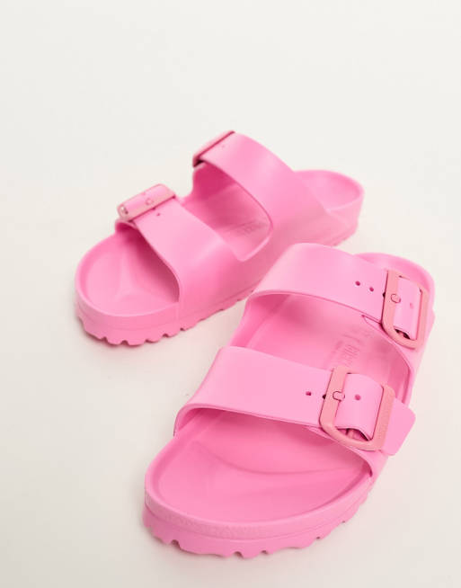 Hot pink hot sale rubber birkenstocks