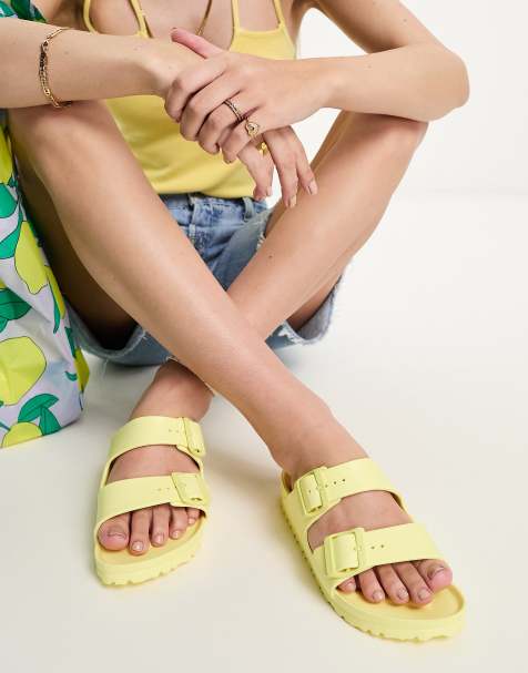 Birkenstock Arizona Eva Sandals in Yellow