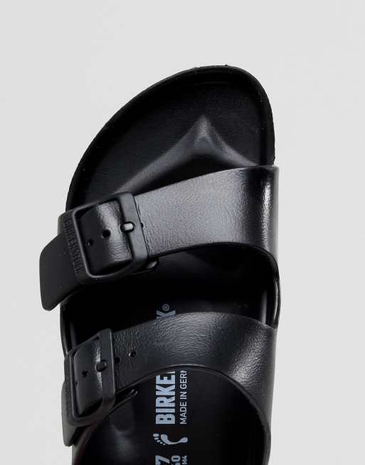 Birkenstock - Arizona Eva - Zwarte platte sandalen, 3 van 4