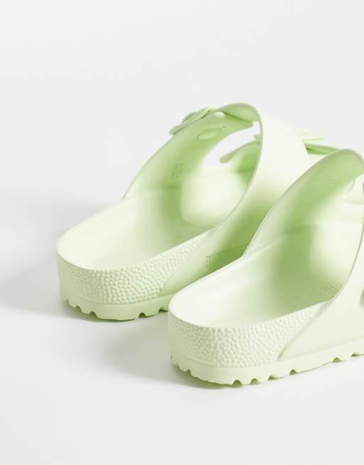 Birkenstock - Arizona - Falmede limegrønne sandaler i EVA-materiale, 3 af 4