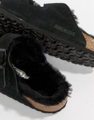 birkenstock furry slippers