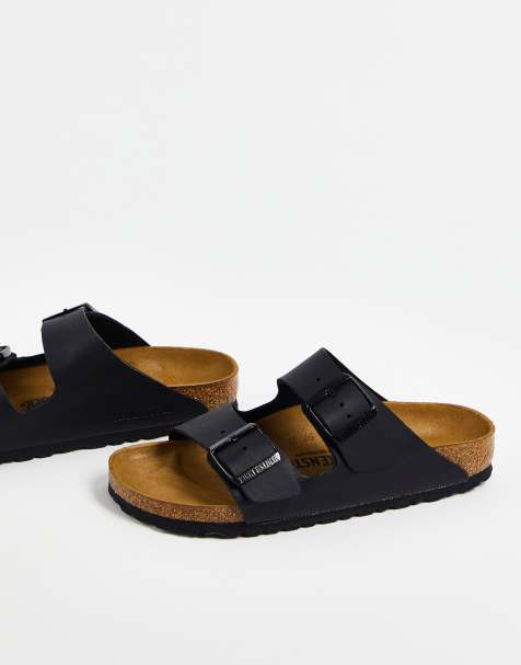 Birkenstock – Arizona – Flache Sandalen in Schwarz