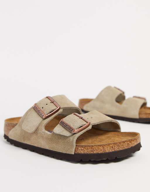 Birkenstock Arizona Sandals In Mocha Suede, $68, Asos