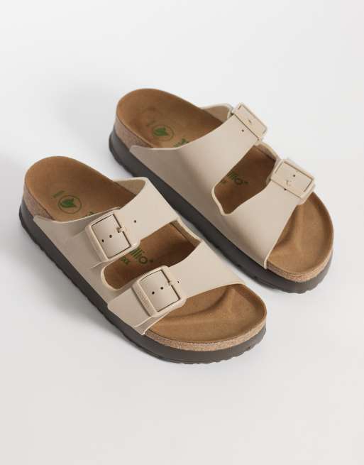 Birkenstock - Arizona Flex - Sandales en birko-flor avec semelle plateforme - Sable, 2 de 4