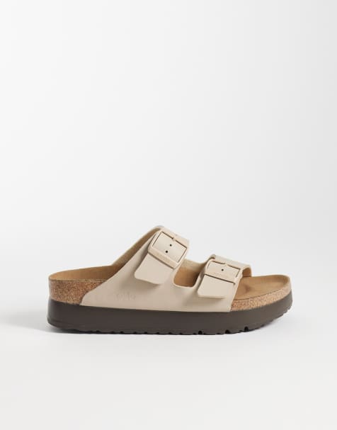 Birkenstock - Arizona Flex - Sandalias color arena con plataforma de Birko-Flor - view 1