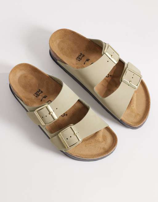 Birkenstock - Arizona Flex - Sandalias color eucalipto con plataforma de cuero, 2 de 4