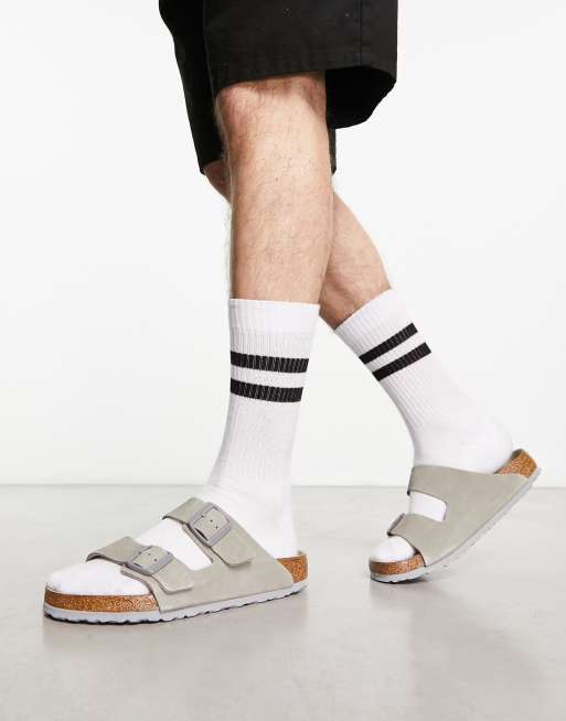 Birkenstock Arizona Grå sandaler ruskind | ASOS